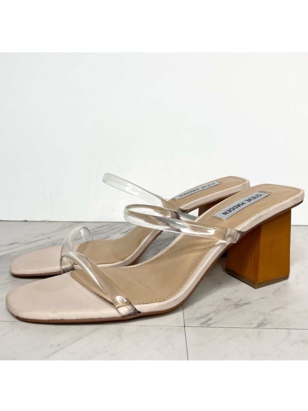 Steve Madden Isobell Square Toe Heeled Sandal 9 1/2